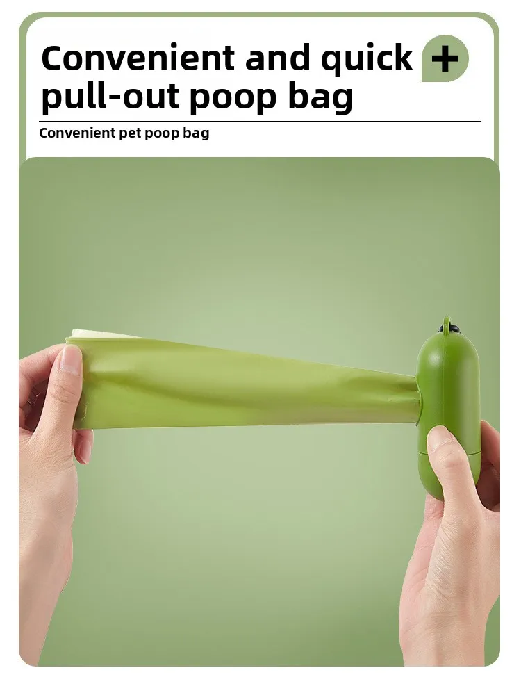 Biodegradable dog poop bags + dispenser