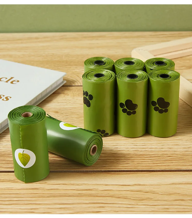 Biodegradable dog poop bags + dispenser